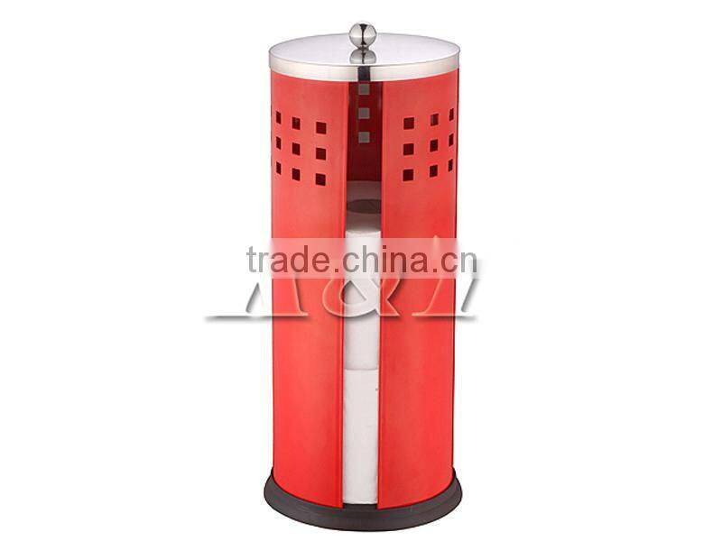 red color stainless steel paper towel holder