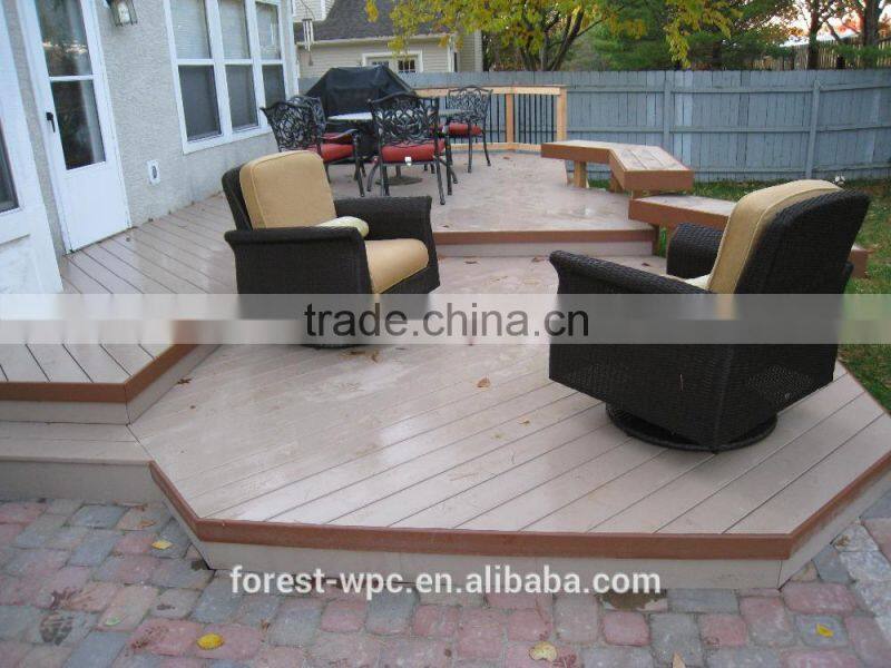 Eco-friendly FSC Outdoor Waterproof Engineered WPC Floor