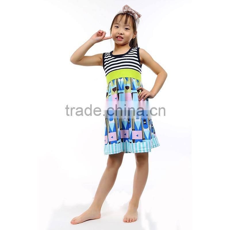 2016 kids boutique clothes cotton long designer one piece mommy and me maxi dress