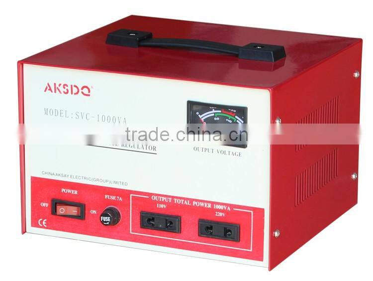 2015 Hot SVC 1kva Home Use 1000va 50Hz High Precision AC Servo Motor Voltage Stabilizer Yueqing