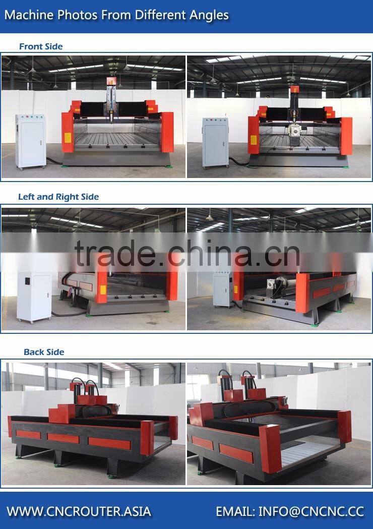 Stone Carving Machine Engraving Machine CNC Router For Stone 1300*2500mm With Z Height 600mm Desktop Computer Control ZK-1325