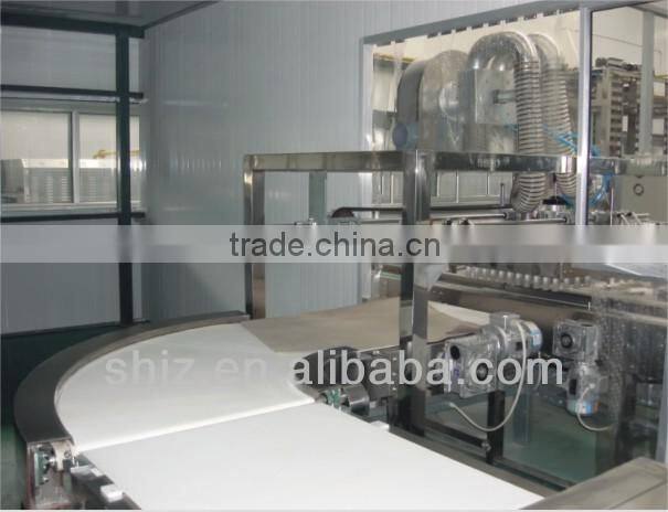 high quality automatic metal mesh belt turnig equipment for cake ,bread,pan