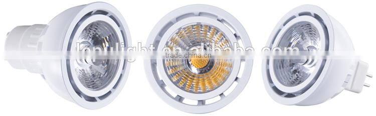 anti-glare high cri>95 cob light gu10 led 2700k dimmable with 3years warranty