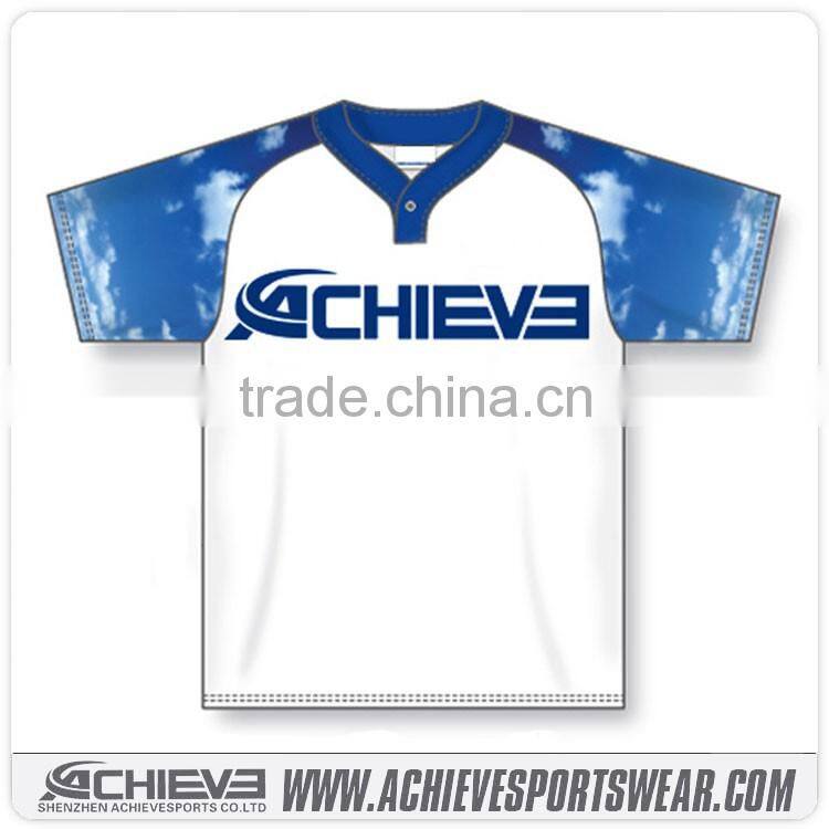 Wholesale Sublimation Team Baseball Uniforms Design Fashion Custom Sublimated Baseball Jersey