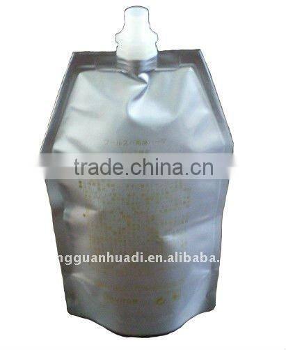 600ml hair spa cream doypack with spout in center