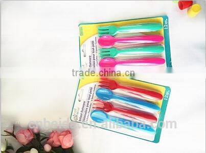 Disposable plastic 3 pieces of fork/ knife /spoon for picnic /barbecue tableware