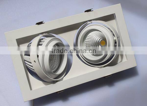 20w 30w 40w 60w 90w adjustable recessed rectangle led grille light
