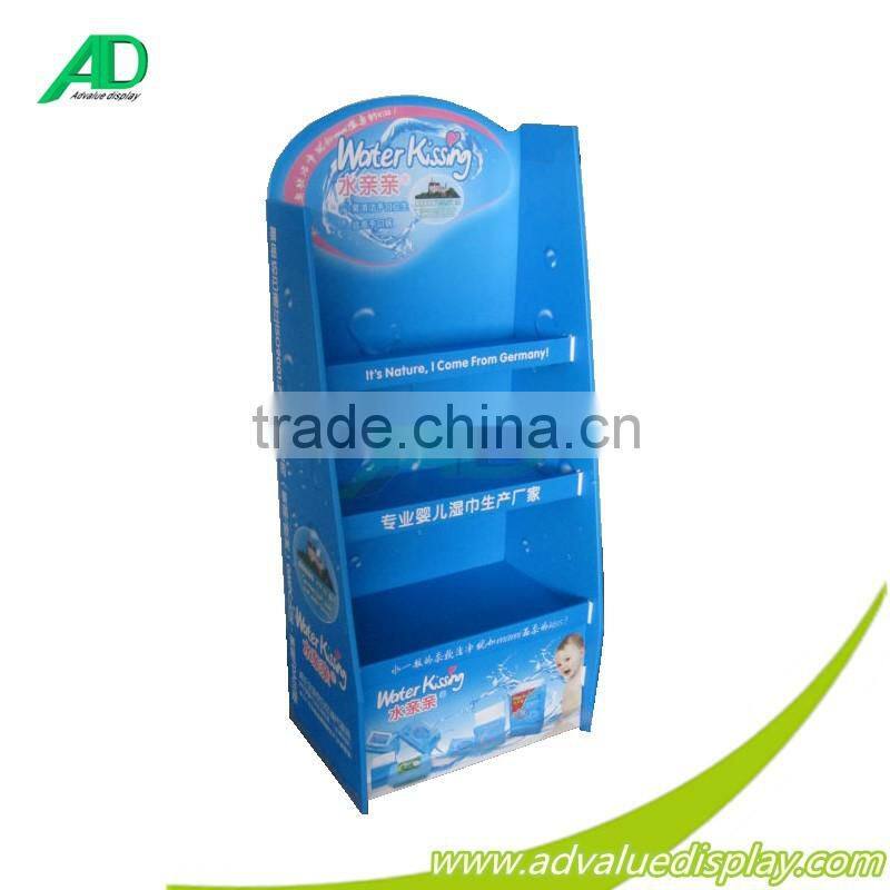 4 tiered Floor Paper Inflatable Baby Diaper Display Rack