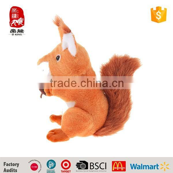 High Quality Forest Widelife Series Plush Stuffed Animal Toy Squirrel
