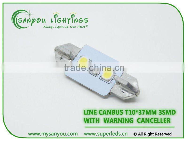 canbus auto led/ canbus led light T10x37mm 2smd