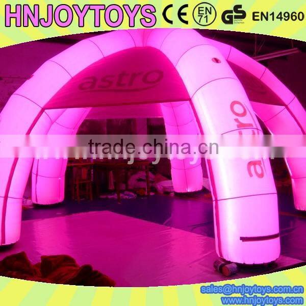 Hot led party tent oxford cloth cheap inflatabel led tent light dome party tent