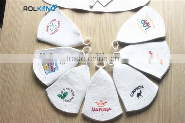 Logo design sauna wool felt hat