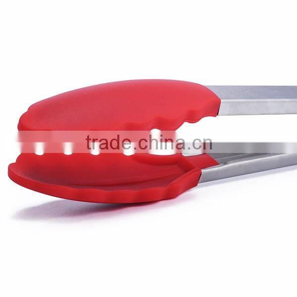 High Quality FDA Standard BPA Free Silicone Tong/ Silicone Food Serving Tong