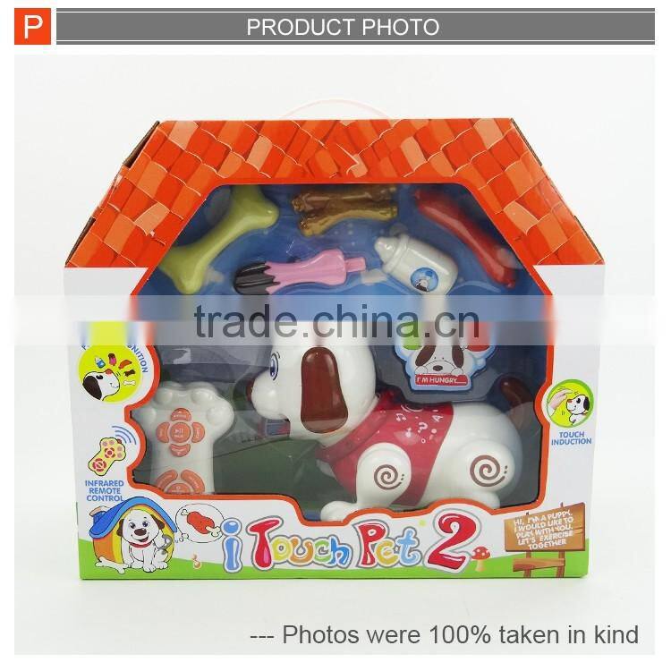 Radio control dog rc robot dog with music&light