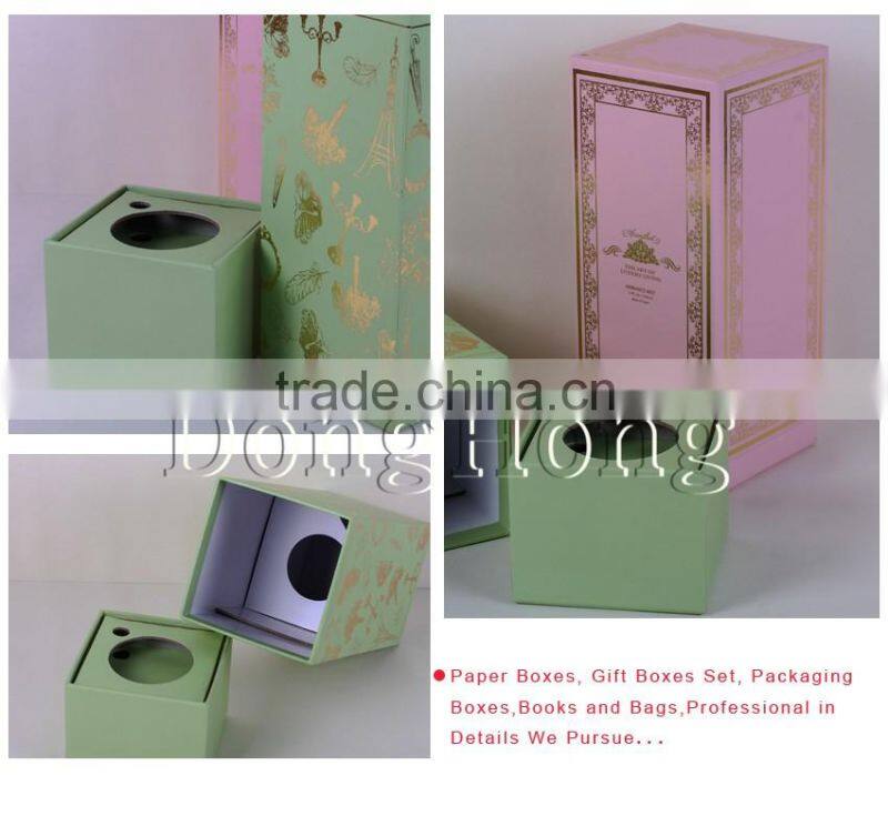 Hot stamping square cardbaord wine gift boxes wholesale