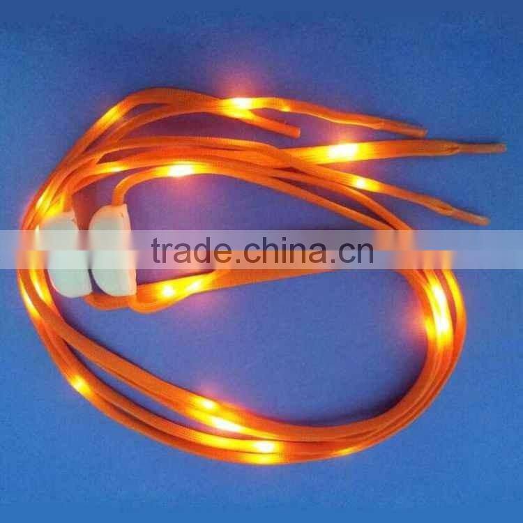 for shoe sole flashing Nylon light led shoelace