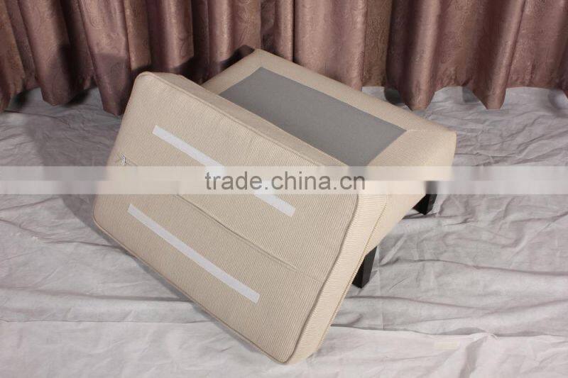 Cube fabric ottoman stool