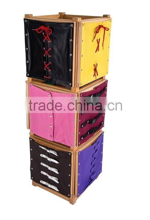 Montessori wooden toys for 12 dressing frames with stand