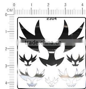 custom self adhesive aluminum foil metal sticker