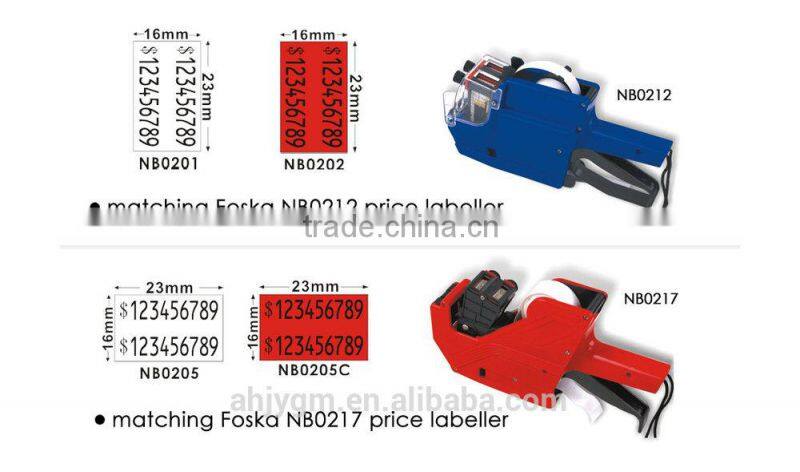 Hot Sale White/Neon Color Adhesive Roll Price Label