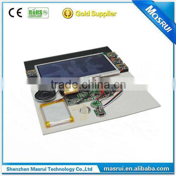 LCD Video brochure module / Video greeting card module from Chinese factory