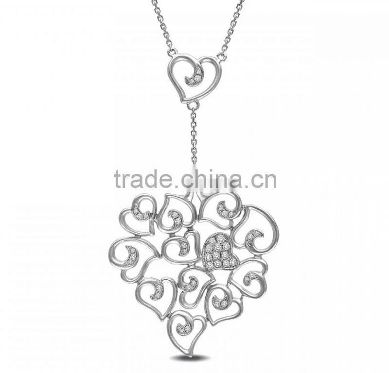 Symbol of life gold and silver allah pendant necklace