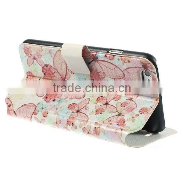 new arrival leather case for iphone6 Wallet Card Holder PU Leather Flip Case Cover For iPhone 6