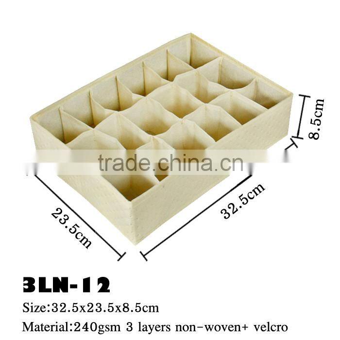 3 layers non woven fabric opening Storage box