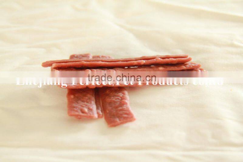 small plastic turtles (dental dog treats oblate Beef strip)