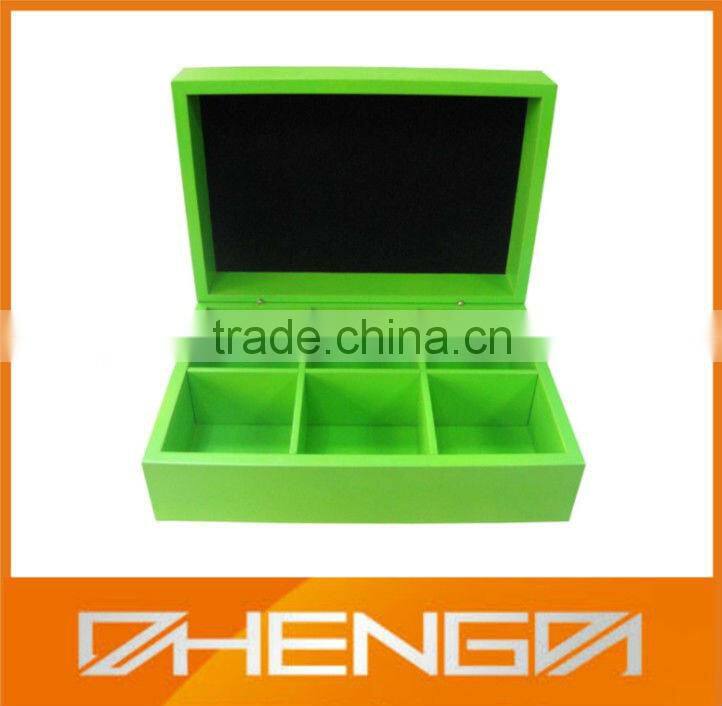 High Quality Black matte wooden tea box for gift(ZDL-W317)