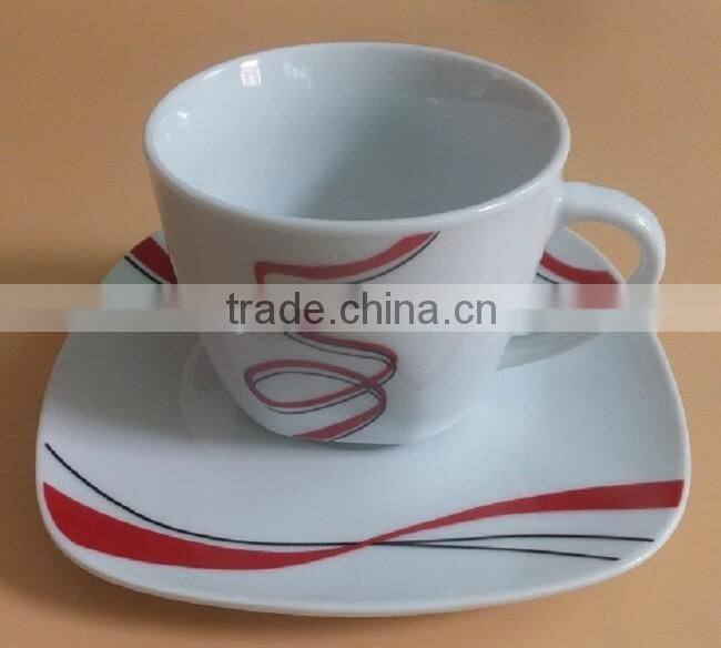 Ceramic Porcelain Type dinner sets with simple design for Hotel fine porcelain dinnerware item square crockery dinner sets
