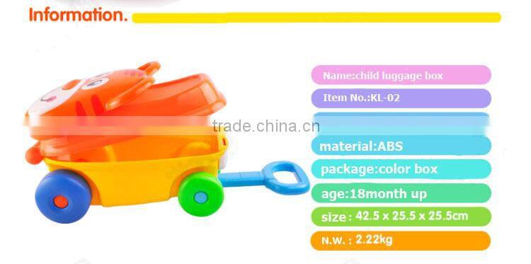 Safety baby bicycle children suitcase ABS kids trolley case