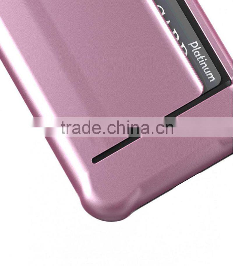 Back Card Mobile Phone case Double Layer PC case for Apple iPhone 7 (4.7")