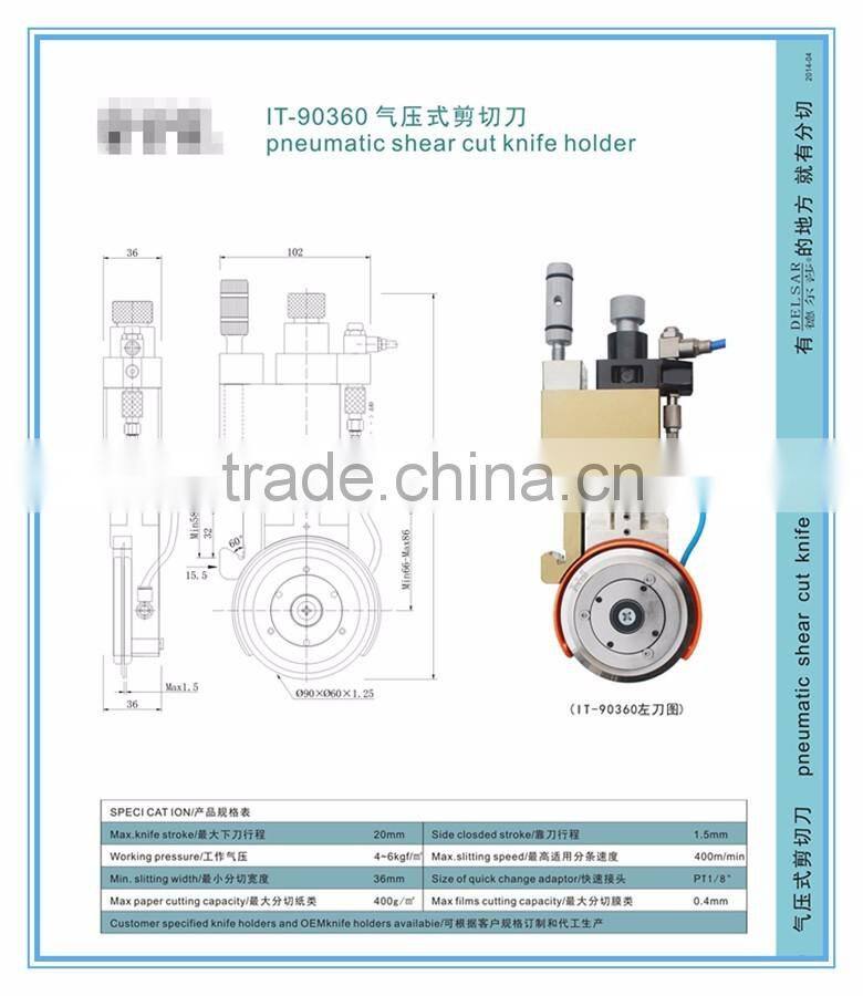 Pneumatic circular blade,Pneumatic cutting blade,Pneumatic circular knife