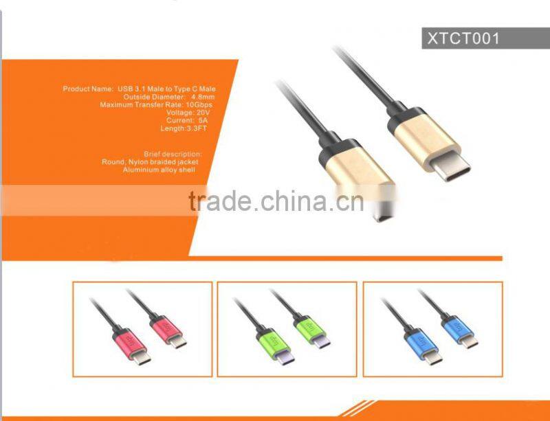Universal Usb 3.1 Type-c Cable Charging Data Cable For Apple Macbook 12 Inch,Nokia N1,Tablet,Typec Devices