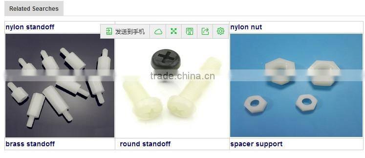 Custom 1/4 stainless steel double threaded camera screw