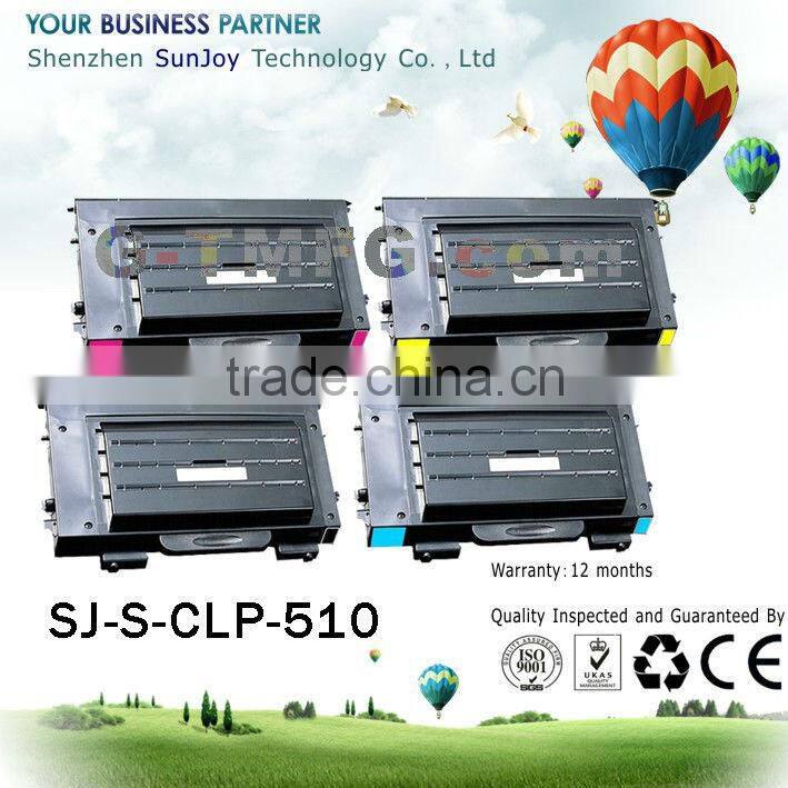 Sunjoy recycled color Laser toner cartridge CLP-510D7K for Samsung CLP-510