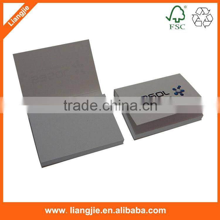 Memo pad with plastic holder, notepad with printing plastic holder