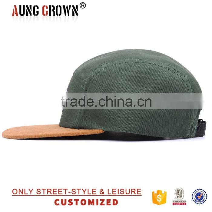 flat brim design your own 5 panel hat cap