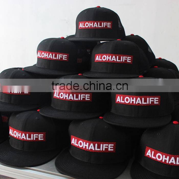oem trucker hat/snapback trucker mesh hats/mesh flat brim trucker hat