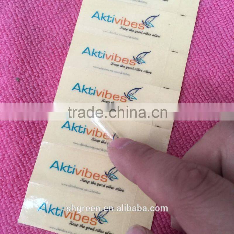 Eco-friendly vinyl sticker for food