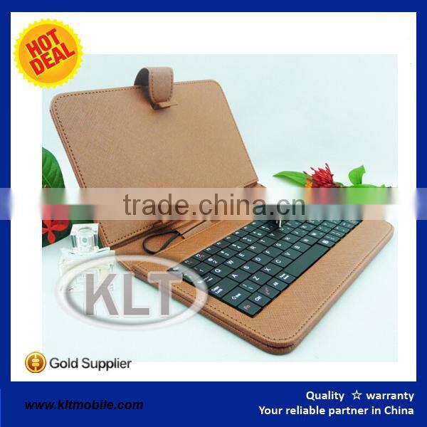 OEM 7,8,9,9.7 10 inch Universal Tablet Case , leather tablet keyboard case, Plastic USB keyboard tablet case