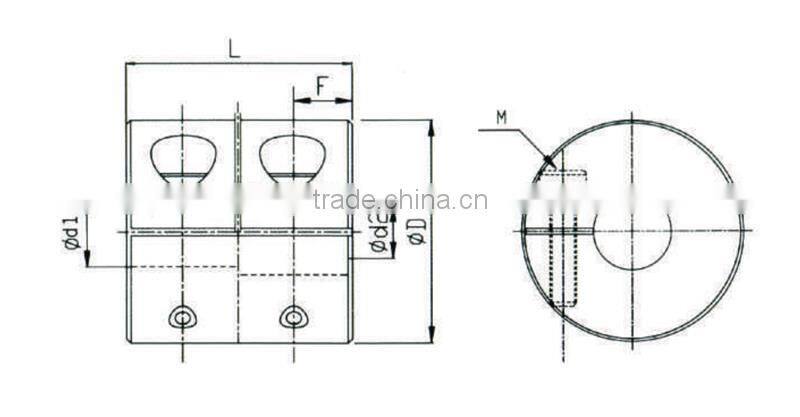 HZCD GNC rigidity clamped-type coupling joint flexible couplings