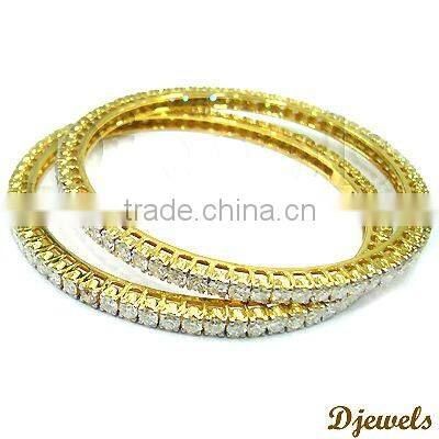 Diamond Bangles , Diamond Gold Bangles, Diamond Jewelry