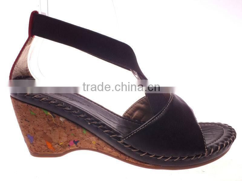 Casual wedge heel sandals with strap upper 2014