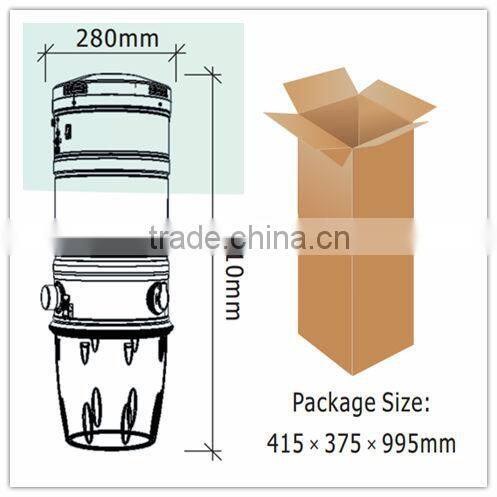 2014 Menred dust free central robot cleaner machine with AMETEK motor