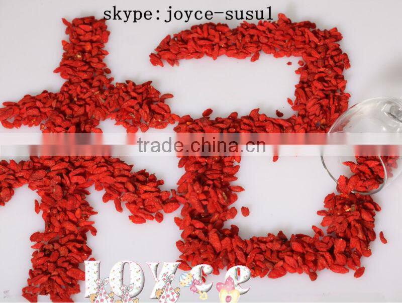 100% Ningxia organic certificate dried goji berries