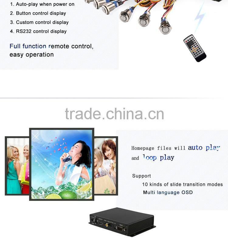 Customized service six led button for stores advertising promotion digital signage software player