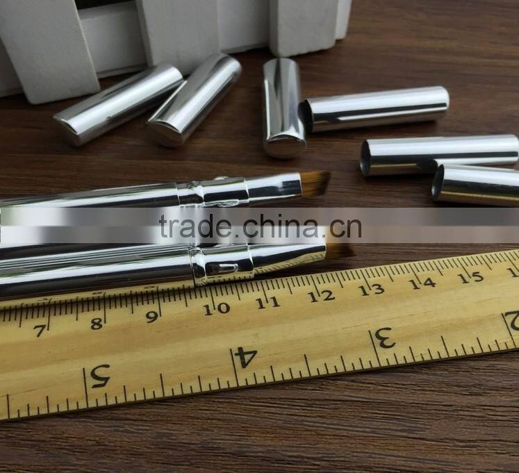 Mini Retractable Brush, Two Head Lip Brush and Concealer Brush, Private Label Mini Brush