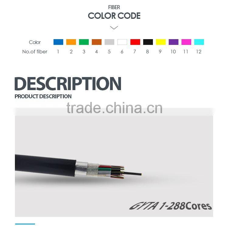 GYTA outdoor 48 core single mode fiber optic cable